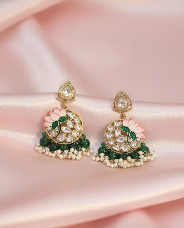 Green_Brass_Earrings_For_Women